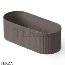 Dea Design Stripes Ванна отдельностоящая овальная 171x72 Solid Surface DD8801 1710 6, Grey Brown №6