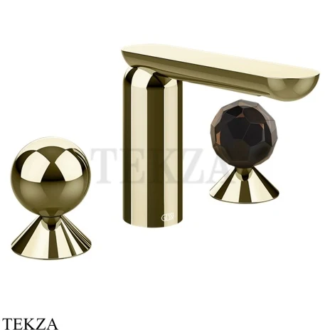 Gessi Perle Смеситель для раковины на 3 отв., без гарнитура 74025-710, шампань глянец
