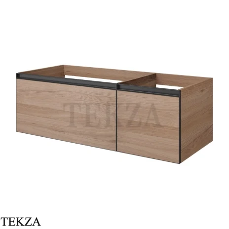 ARMADI ART QUATRO Тумба под раковину 120 см 790-M2-120-W-A, WHITE (белый), профиль ANTHRACITE (антрацит)