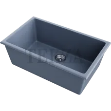 Omoikiri Okinoshima 76-U/I Кухонная мойка Natceramic прямоугольная 4997148 smoky blue