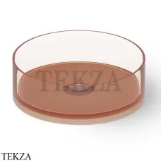 Dea Design Washbasins Раковина настольная D30 см Glasstech DD9061 300 R9, Brown Copper R9