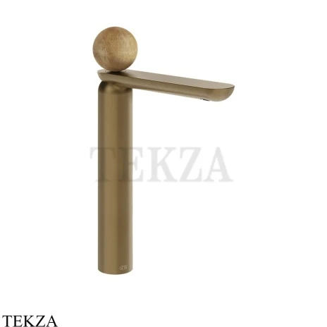 Gessi Perle Смеситель для раковины высокий, без гарнитура 74304-791, бронза Deep