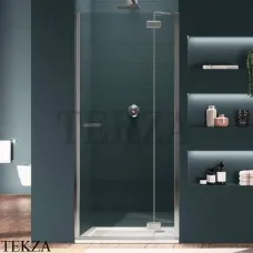 Duka gallery 3000 Дверь в нишу распашная с сигментом GR-TN2 R 110, петли справа, серебро