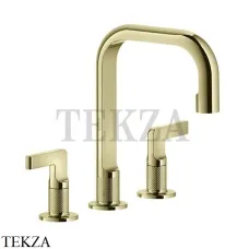 Gessi INCISO Смеситель для раковины средний, с донным клапаном 58013-710, Brass PVD
