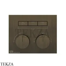 Gessi HI-FI Термостатический смеситель на 3 потока, внешняя часть 63006-713, Antique Brass