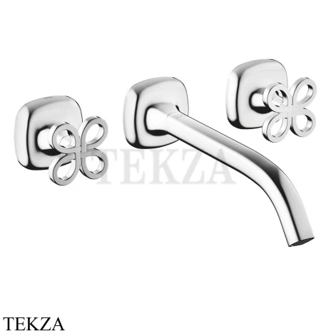 Dornbracht COYA Смеситель для раковины на 3 отв. 241, внешняя часть 36717424-00, хром глянец