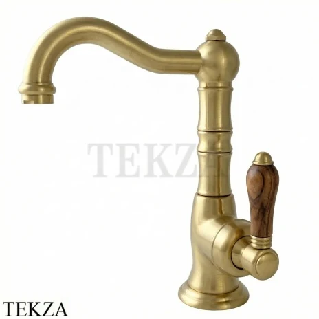 Nicolazzi Cinquanta Смеситель для раковины высокий, с донным клапаном Forest, 3458OS77C, Brushed brass