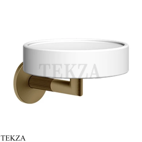 Gessi INGRANAGGIO Мыльница настенная композит белый 63801-791, Deep Bronze Br. PVD
