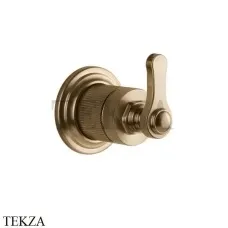 Gessi VENTI20 Вентиль запорный, 1 поток, внешняя часть 65247-726, Warm Bronze Br. PVD