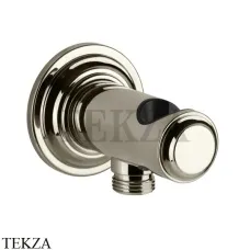 Gessi VENTI20 Держатель для душевой лейки с выводом воды 65161-720, Nickel PVD