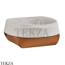 ADJ Корзина-ёмкость для хлеба 20x20 см 0037.09/30, коньяк/бордо