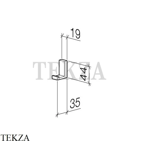 Dornbracht MEM Крючок для полотенца одинарный 83251780-28, латунь сатин Brushed