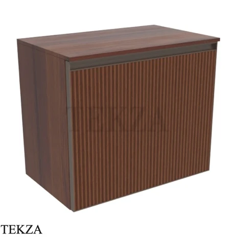 Flaminia Cubika тумба под раковину подвесная 60×37×50 см, 1 ящик, орех Noce Greca