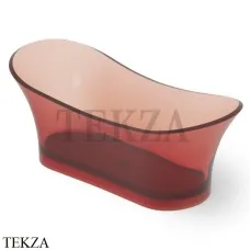 Dea Design Elegant Ванна отдельностоящая овальная 175x75 Glasstech DD8614 1750 R5, Pomegranate R5