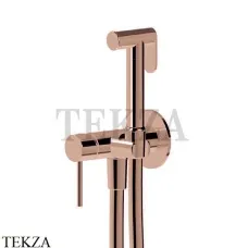 Newform Гигиенический душ с держателем и смесителем, 886.M0.072, Copper satin