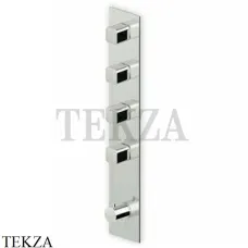 Zucchetti JINGLE Термостат для душа, 4 выхода, внешняя часть ZIN662, хром глянец