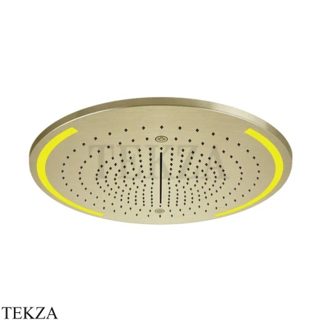 Gessi COLOUR Накладная душевая панель 500, 4 функции 57980-727, Brushed Brass PVD