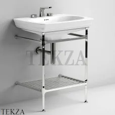 ArtCeram CIVITAS Металлическая консоль для раковины 68, полка решетка CIA002 71, хром глянец