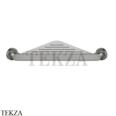 Gessi Emporio Полка-решетка для ванны и душа угловая 38861-149, Finox Brushed Nickel