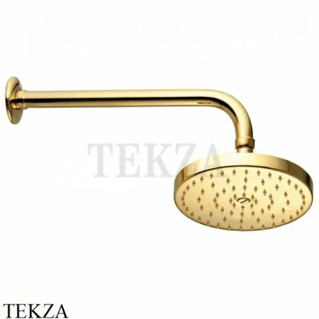 Nicolazzi Tondo 20 Верхняя душевая лейка с кронштейном 5704GO20, золото глянец Gold 24k