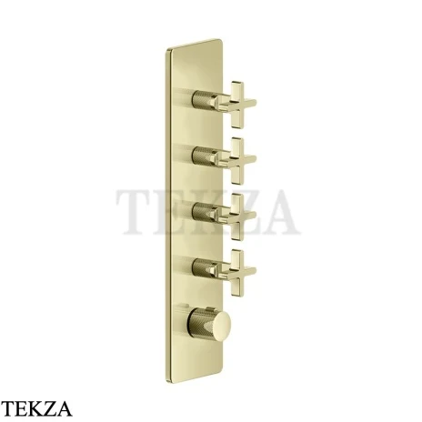 Gessi INCISO WELLNESS Термостат 4 выхода, внешняя часть 58228-710, Brass PVD