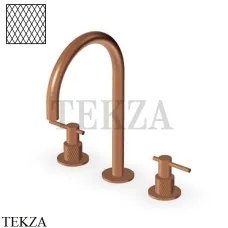 Zucchetti Helm Diagonal Смеситель для раковины, без донного клапана ZHL516.XP91G3, brushed copper PVD