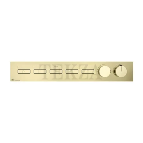 Gessi HI-FI Термостатический смеситель на 5 потоков, внешняя часть 63018-710, шампань глянец