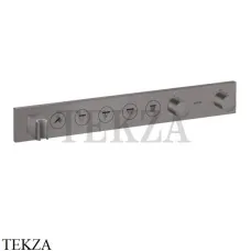 Axor ShowerSelect Термостат для 5 потребителей, внешняя часть 18358340, Brushed Black Chrome