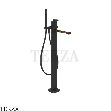 Gessi Jacqueline Смеситель для ванны напольный, внешняя часть 77028-299, черный матовый