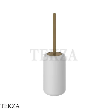 Gessi Goccia Ершик напольный, белая керамика 38043-713, Antique Brass