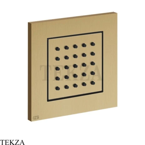 Gessi Rettangolo shower BODY JETS Боковая форсунка поворотная, внешняя часть 32984-726, Warm Bronze Br. PVD