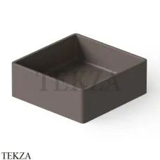 Dea Design Washbasins Раковина настольная квадратная Solid Surface DD9008 400 6, Grey Brown №6