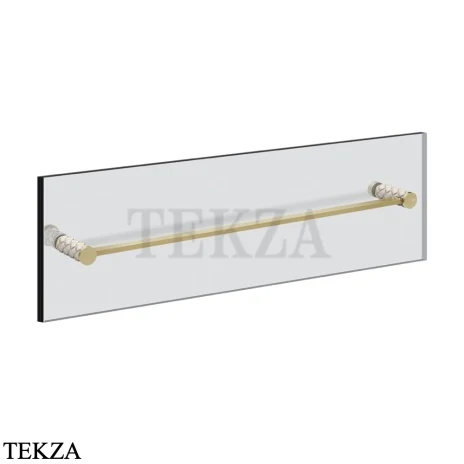 Gessi Pelle Tresse Полотенцедержатель для крепления на стекло, 60 см 78715-435, Crème/ Brass Br. PVD