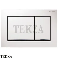 Geberit Omega30 Клавиша смыва для Omega 115.080.KJ.1, белый/хром глянец/белый