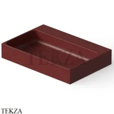 Dea Design Washbasins Раковина настольная прямоугольная 60х41 Solid Surface DD9083 600 17, Red Wine №17