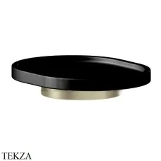 Newform X-Steel 316 Мыльница подвесная с держателем, композит 73251X.59.098, PVD Brushed pale gold