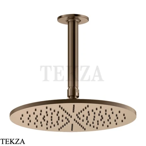 Gessi INCISO SHOWER Верхняя душевая лейка с кронштейном 58250-761, Coffee Bronze Br. PVD
