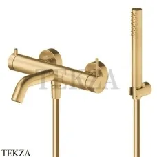 Newform X-Steel 316 Смеситель для ванны наружный, с гарнитуром 69641CX.59.097, PVD Brushed gold