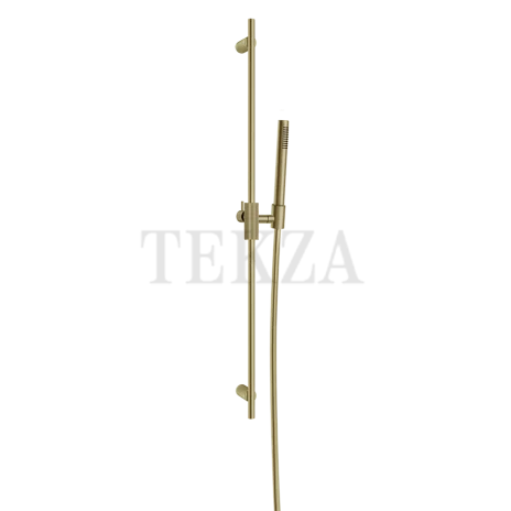 Gessi INGRANAGGIO Штанга в комплекте с душевой лейкой 63584-727, Brass Brushed PVD