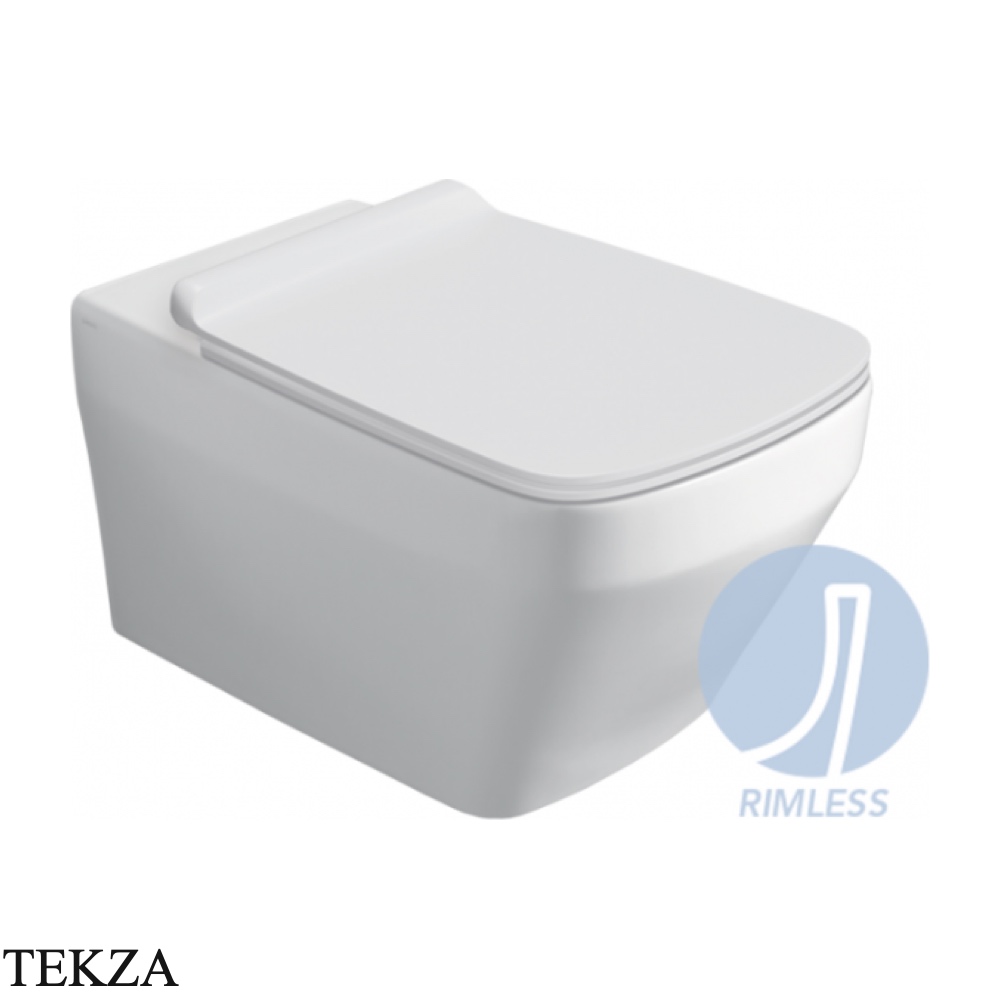 Simas Baden Baden унитаз подвесной безободковый Rimless BB18bi, белый глянец