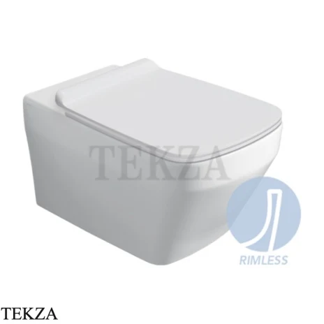 Simas Baden Baden унитаз подвесной безободковый Rimless BB18bi, белый глянец