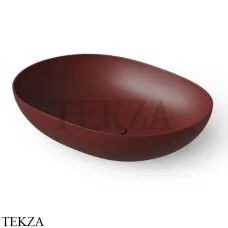 Dea Design Washbasins Раковина настольная 52х38 Solid Surface DD9105 520 17, Red Wine №17