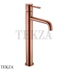 Boheme Uno Смеситель для раковины высокий, без донного клапана Uno 462-CB, Copper Brushed
