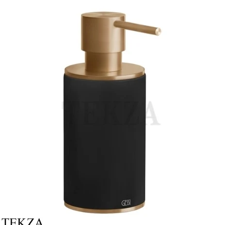 Gessi 316 ACCESSORIES Дозатор для жидкого мыла или лосьона, композит черный 54738-726, Warm Steel Brushed PVD