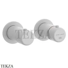 Gessi Goccia Термостат для душа, 3 потока, внешняя часть 33136-279, Matte White