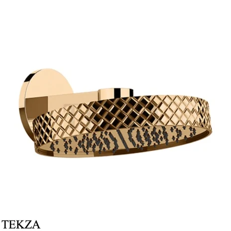 Gessi Pelle Tresse Верхняя лейка с кронштейном D30,5 см, 78148-735, Warm Bronze PVD