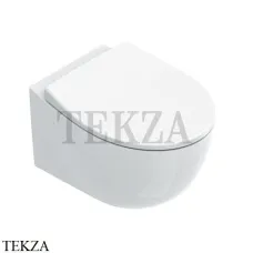Catalano Italy Унитаз подвесной без ободка, торнадо Silentech, сиденье микролифт 0711520001, белый глянец