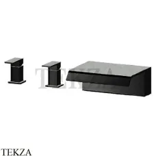 Newform Cascate Смеситель на борт ванны каскад 70033.01.093, черный матовый