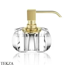 Decor Walther Kristall SSP Дозатор для мыла настольный 0933456, кристальный-золото матовый