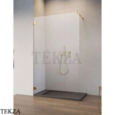 Radaway Essenza Pro Walk-in Душевое ограждение Walk-in неподвижное 140 см, 10103140-09-01, золото глянец